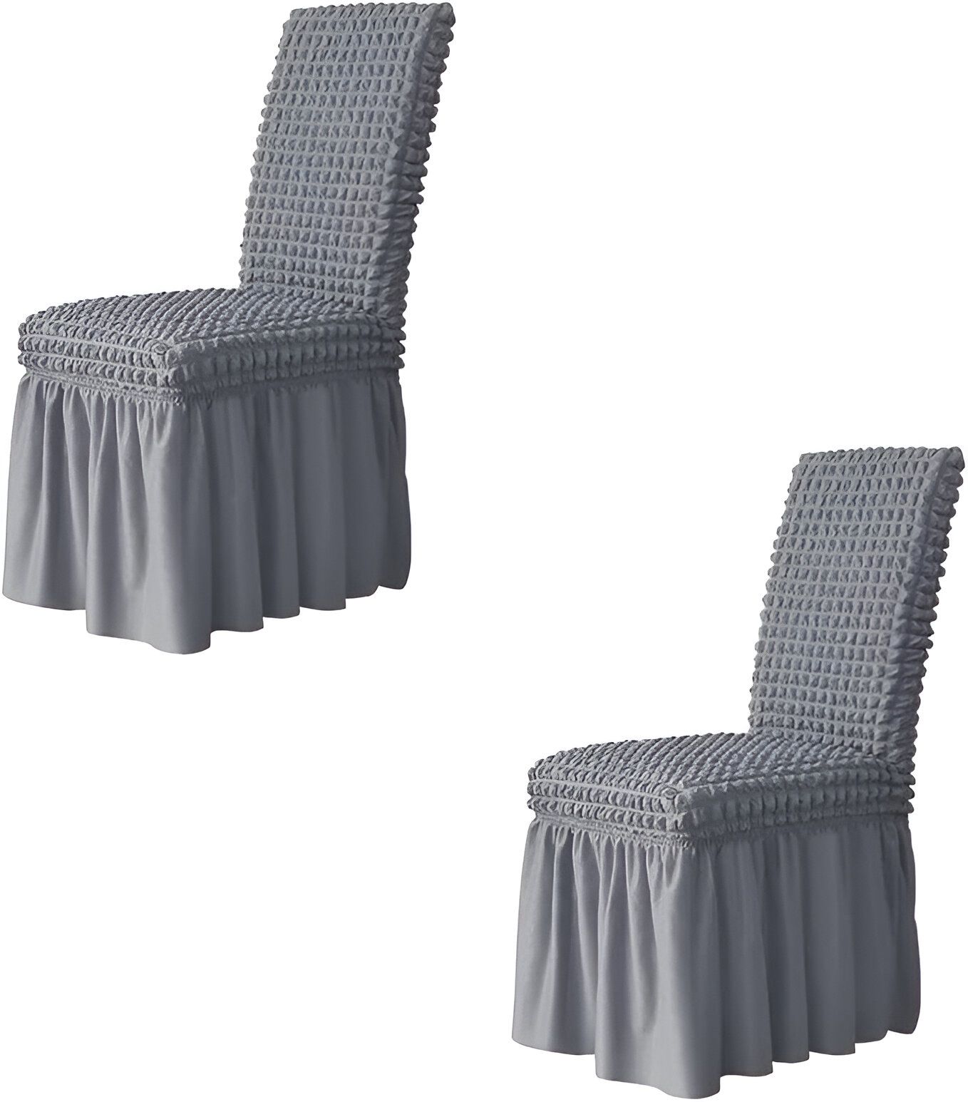FUNDA SET 6 SILLA TURCAS GRIS CLARO - 2