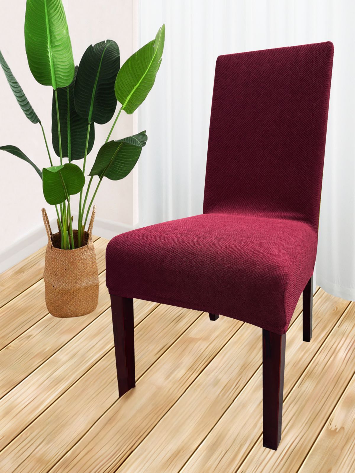 FUNDA PACK 6 CUBRE SILLA COMEDOR BURDEO - 1