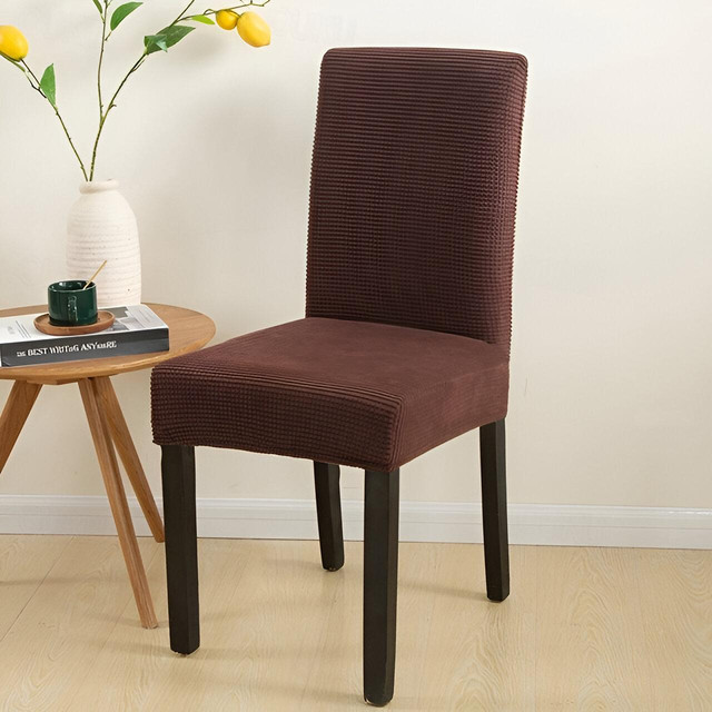 FUNDA PACK 6 CUBRE SILLA COMEDOR CUADRILLE CAFÉ - 1