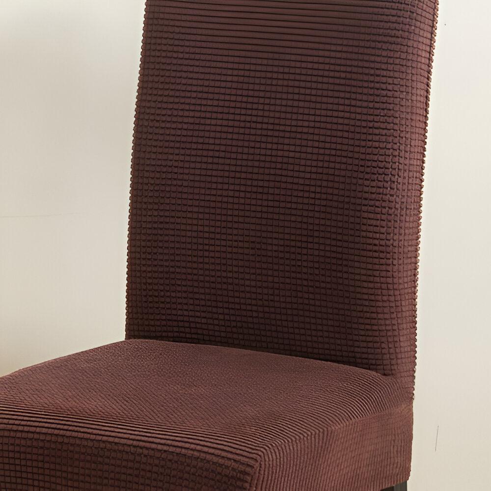 FUNDA PACK 6 CUBRE SILLA COMEDOR CUADRILLE CAFÉ - 2