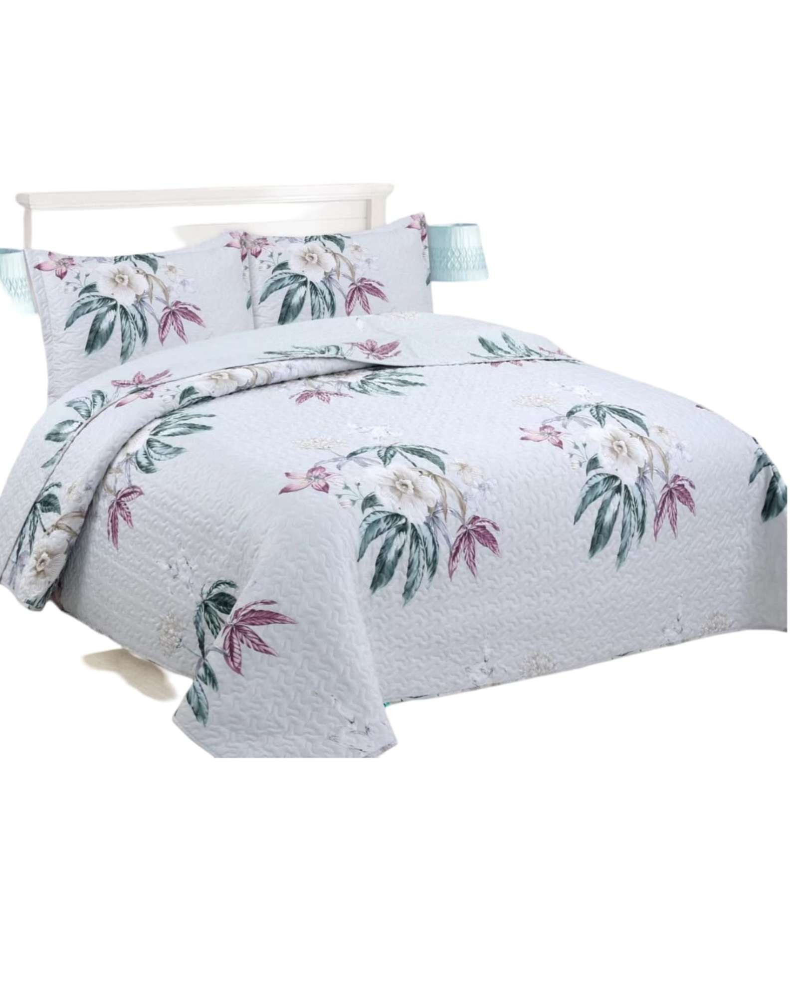 CUBRECAMA ALGODÓN MULTICOLOR QUILT VERANO KING-SUPERKING - 3