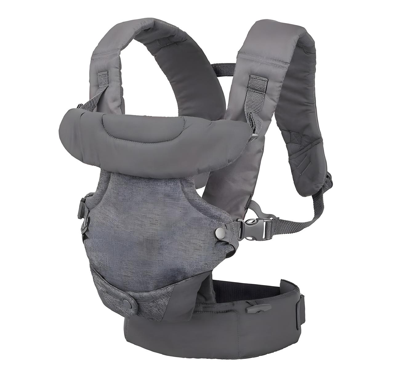 PORTABEBÉ MOCHILA ERGONÓMICA 4 EN 1 GRIS - 3
