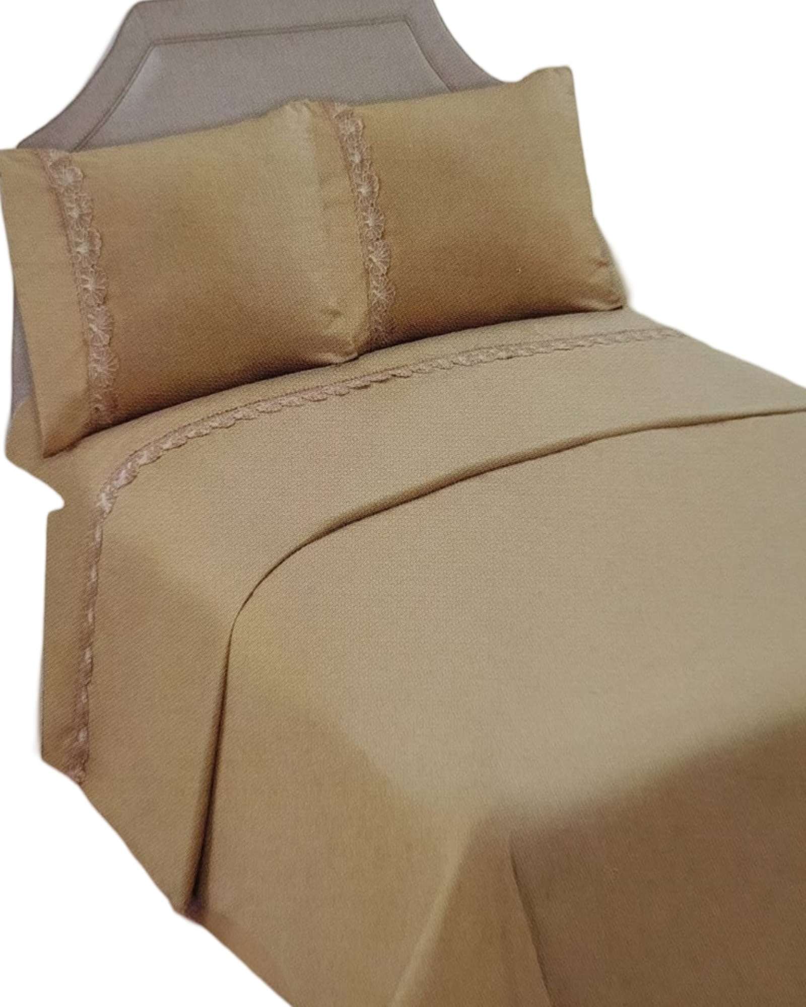 SABANAS 144 HILOS KING BEIGE - 1