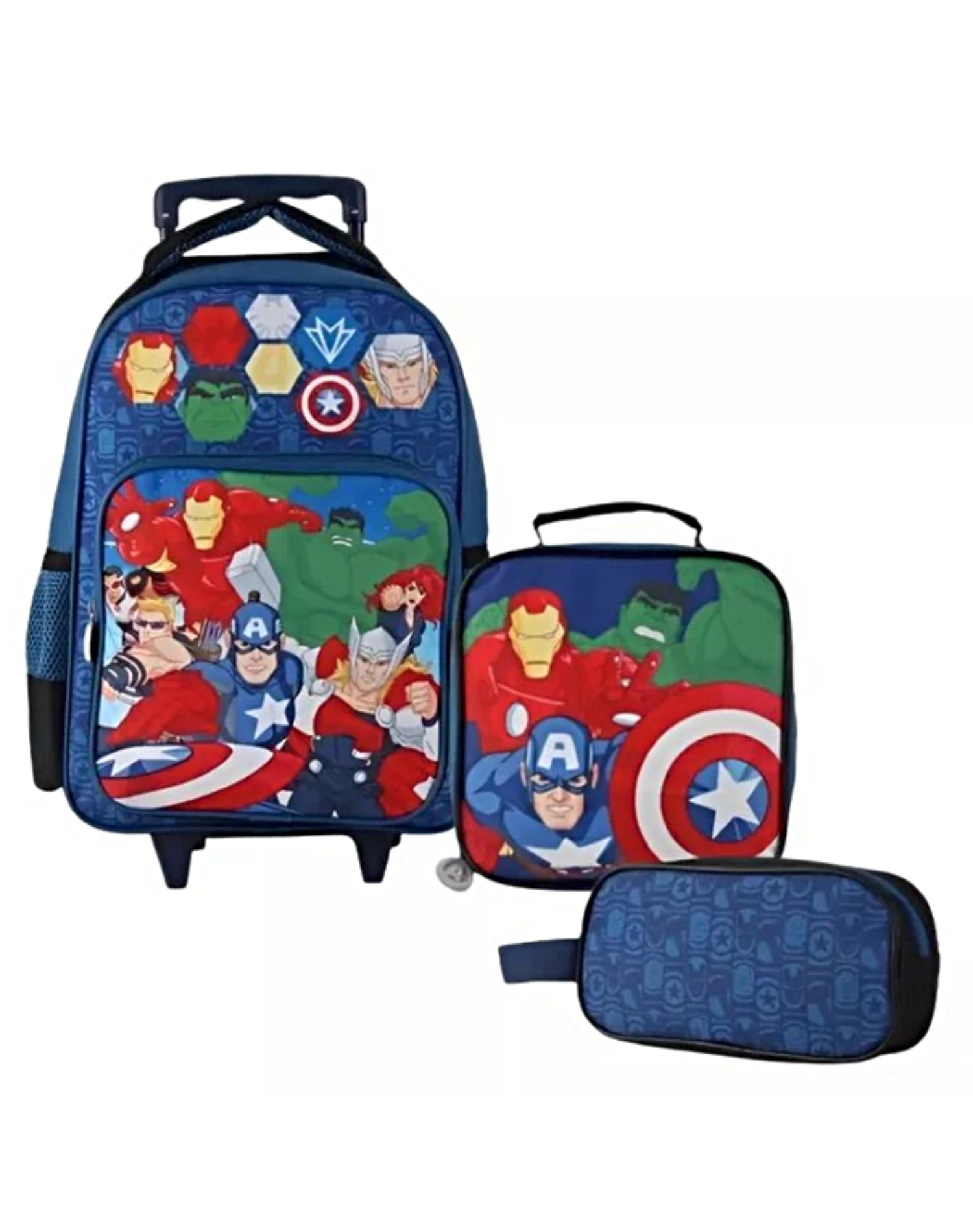 SET ESCOLAR DE MOCHILA CON RUEDAS MAS ESTUCHE Y LONCHERA - 3