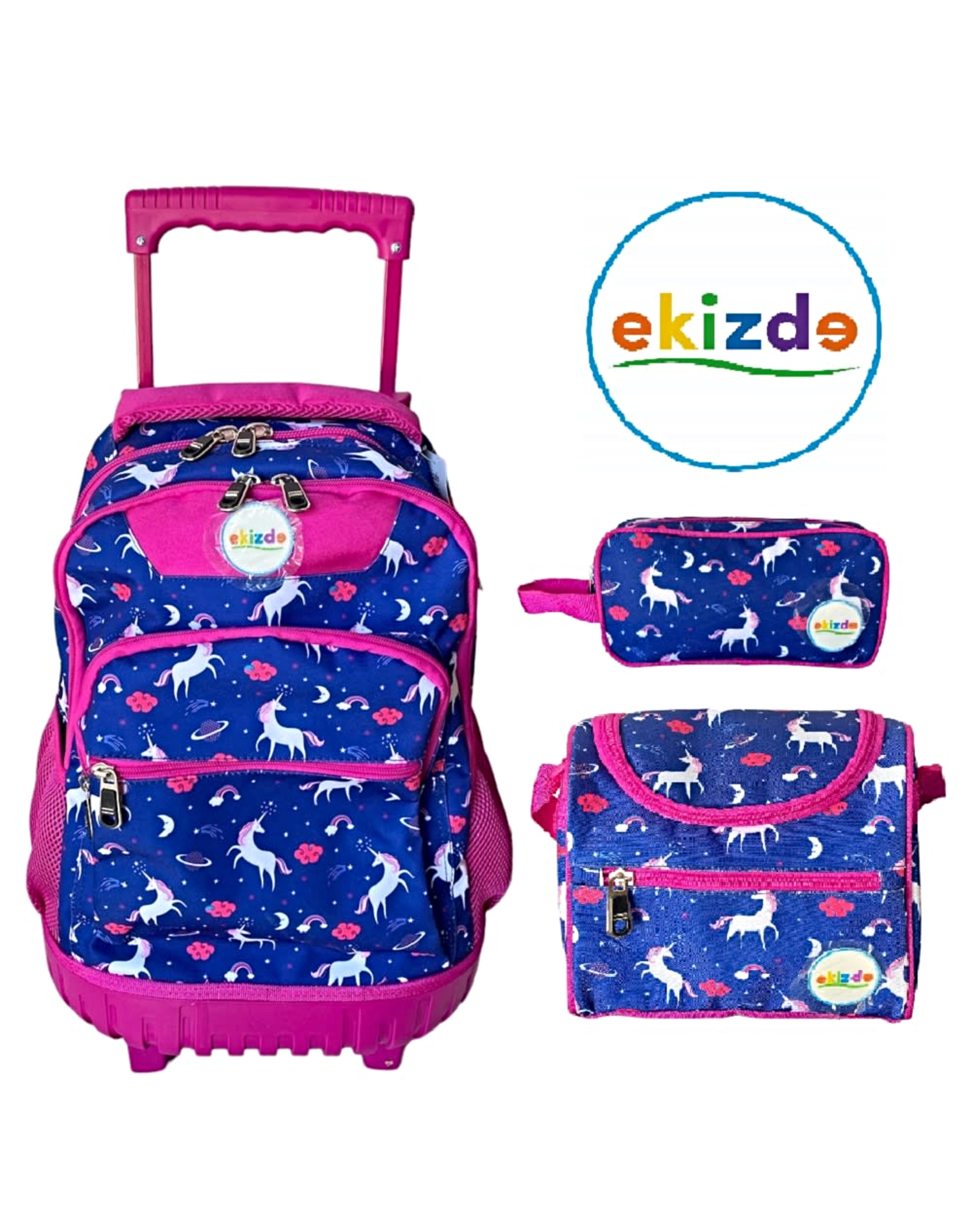 PACK MOCHILA ESCOLAR 3 PCSZ EQUIZDE UNICORN - 1