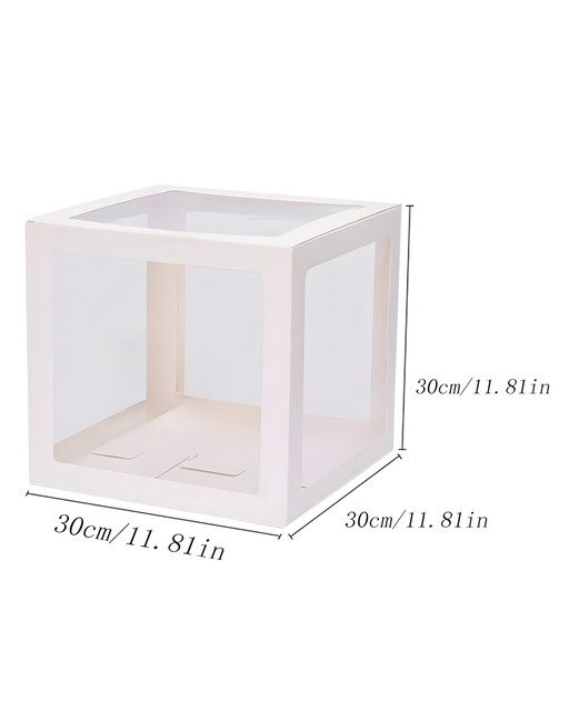 CAJA CON DECORACION LOVE SAN VALENTIN BLANCA - 5