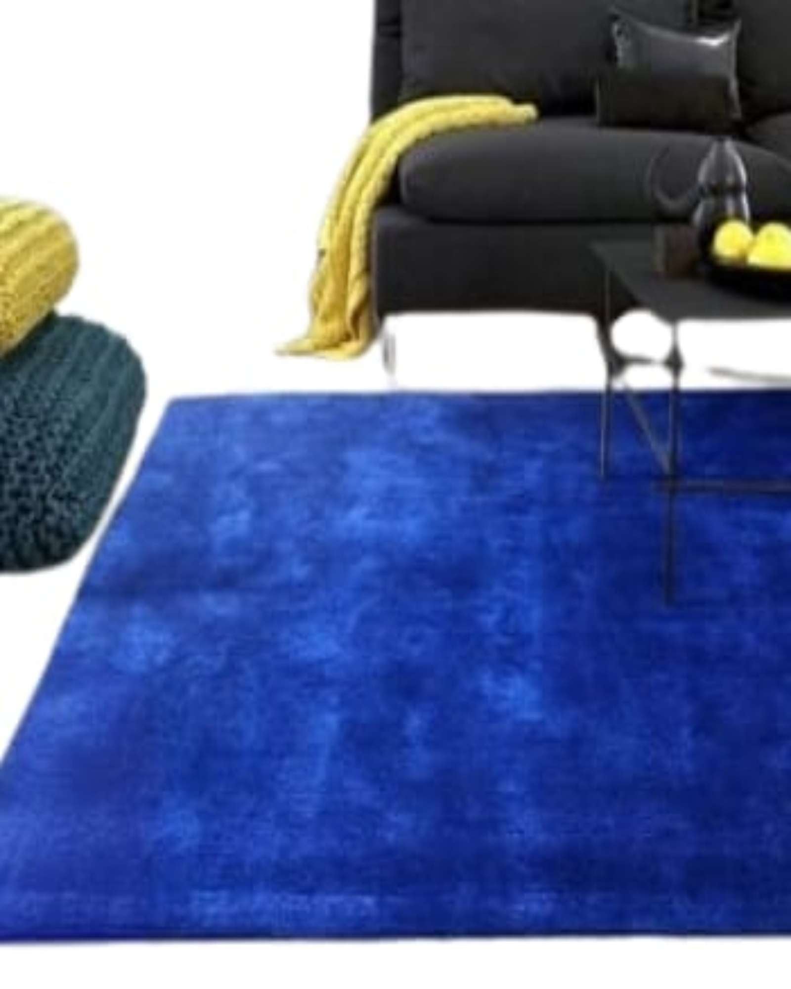 ALFOMBRA PELUDA 180X200 AZUL - 2