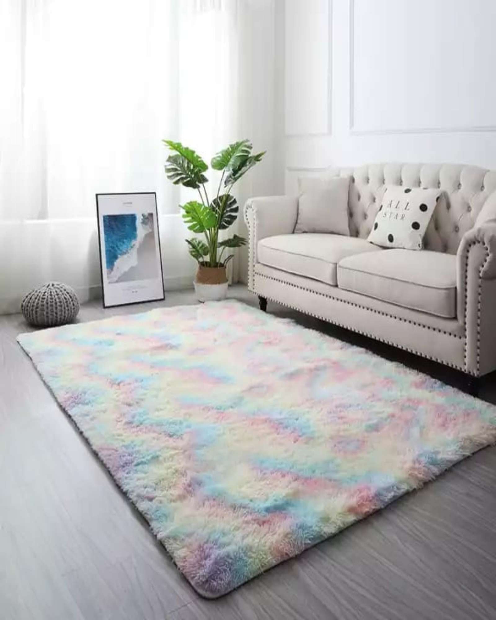 ALFOMBRA PELUDA 200X300 MULTICOLOR - 1