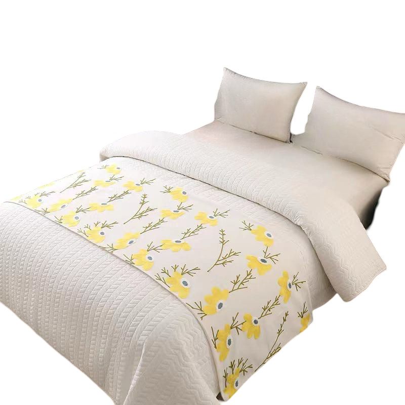 PIECERA DE CAMA BORDADA DECORATIVA 60X200 CM - 2