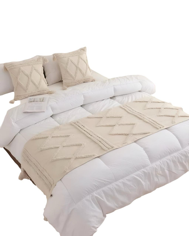 JUEGO DE PIECERA DE CAMA CON 2 FUNDAS MODELO BOHO - 3