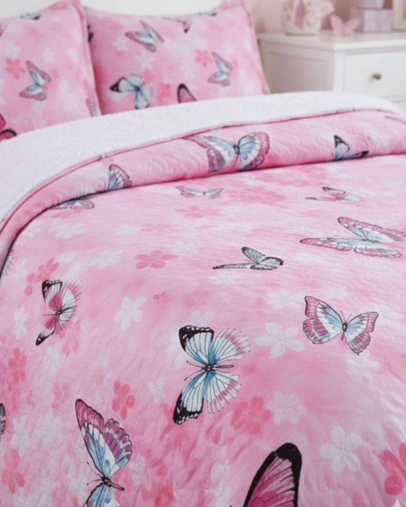 CUBRECAMA QUILT SHERPA OTOÑO INVIERNO PLAZA Y MEDIA - 6