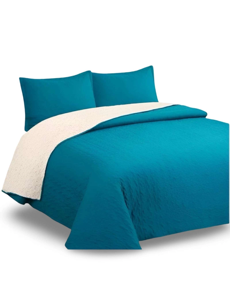 CUBRECAMA QUILT SHERPA PLAZA Y MEDIA 180 X 230 CM - 5