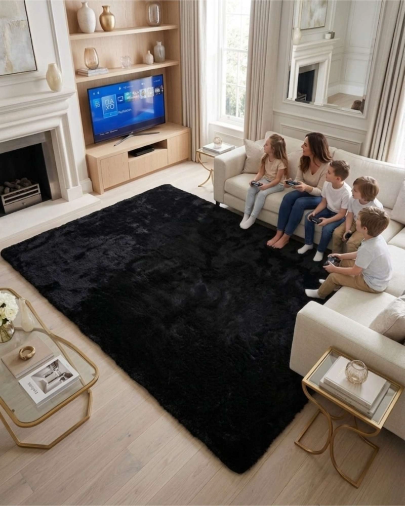 ALFOMBRA SHAGGY PELUDA EXTRA SUAVE VERANO / INVIERNO 240 X 200 CM - 3