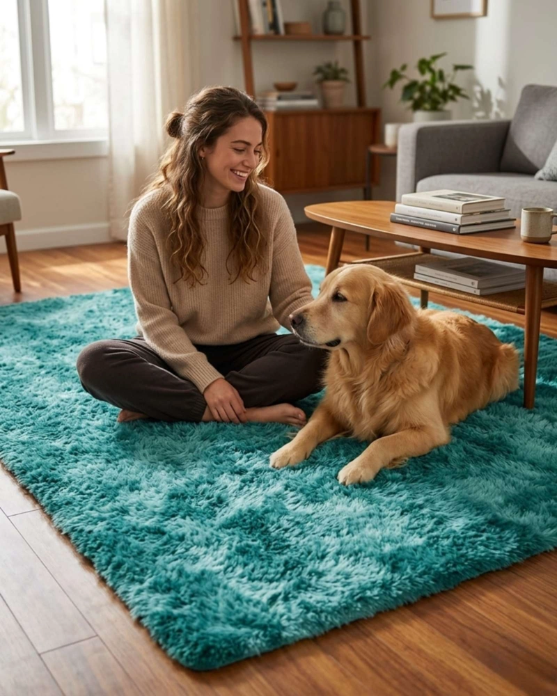 ALFOMBRA SHAGGY PELUDA EXTRA SUAVE VERANO / INVIERNO 240 X 200 CM - 3