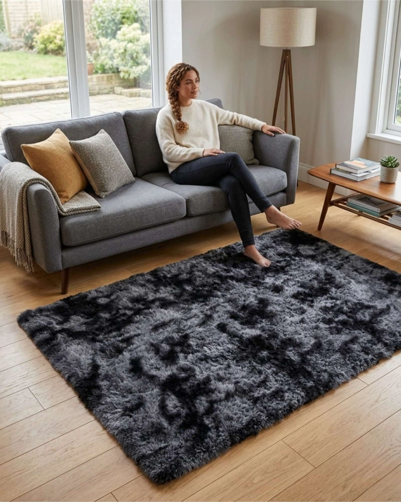 ALFOMBRA SHAGGY PELUDA EXTRA SUAVE VERANO / INVIERNO 240 X 200 CM - 3