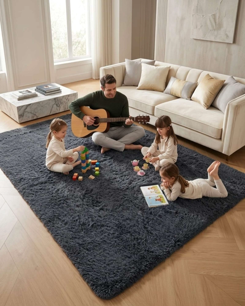 ALFOMBRA SHAGGY PELUDA EXTRA SUAVE VERANO / INVIERNO 180 X 200 CM - 3