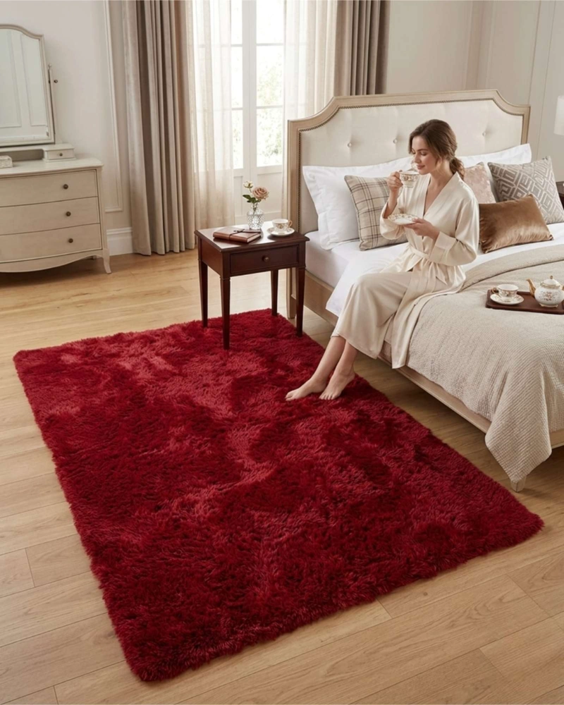 ALFOMBRA SHAGGY PELUDA EXTRA SUAVE VERANO / INVIERNO 300 X 200 CM - 4