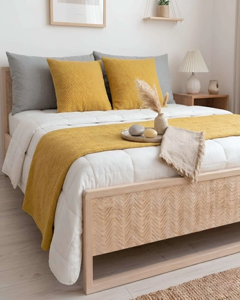 JUEGO DE PIECERA PLUSH CONFORT Y ESTILO PARA TU DORMITORIO - 6