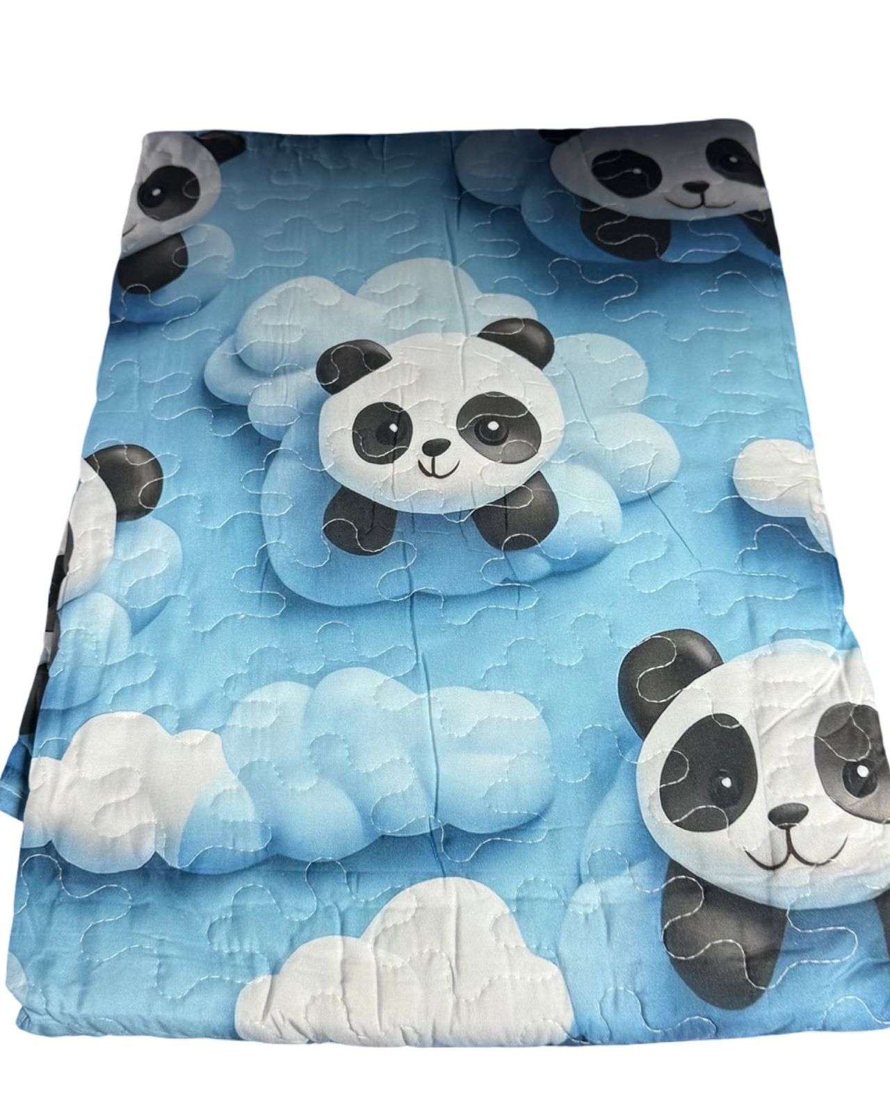 CUBRECAMA QUILT DE VERANO NIÑA NIÑO INFANTIL PANDA - 4