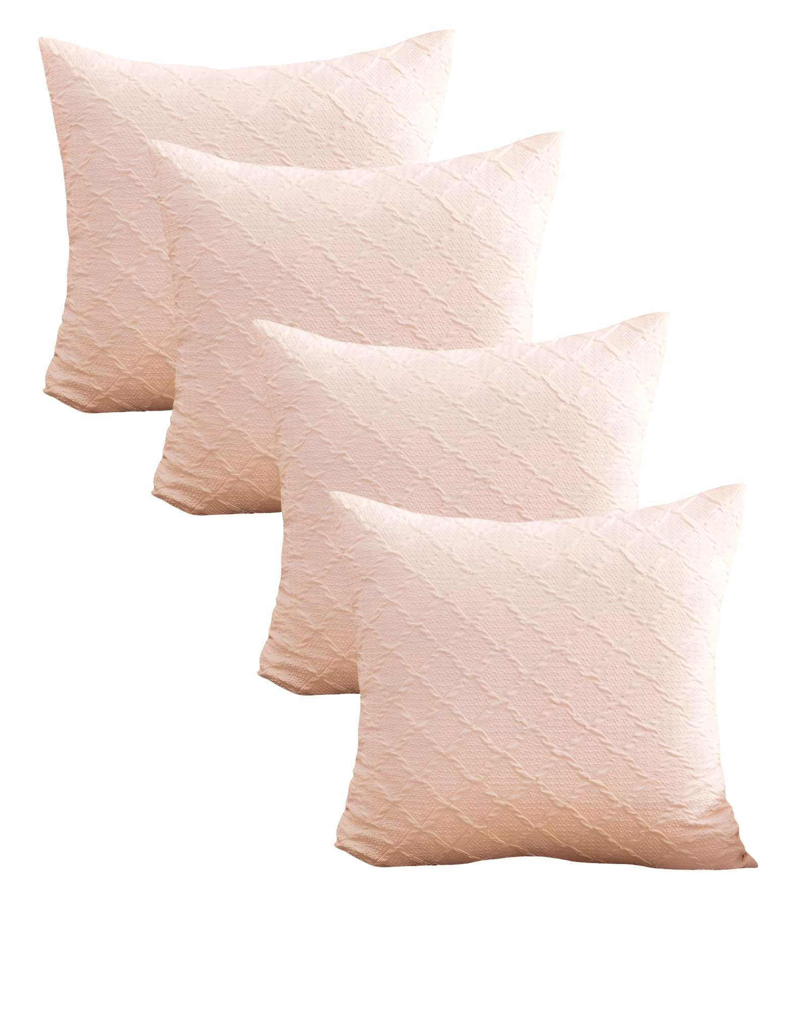 PACK DE 4 FUNDAS DE TERCIOPELO TRENZADO ROSA - 2