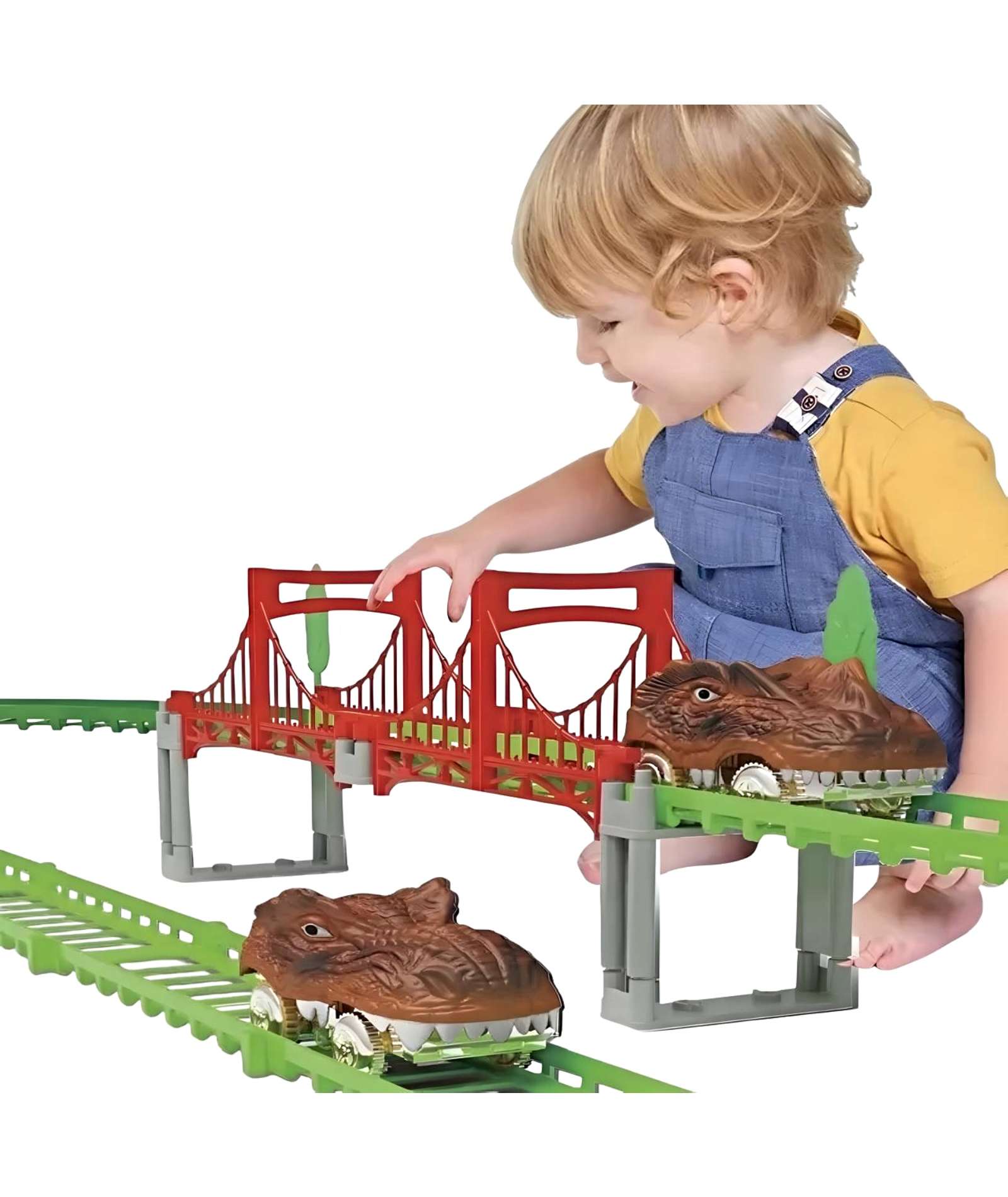 JUGUETE PISTA AUTO DINOSAURIO 52 PIEZAS - 4