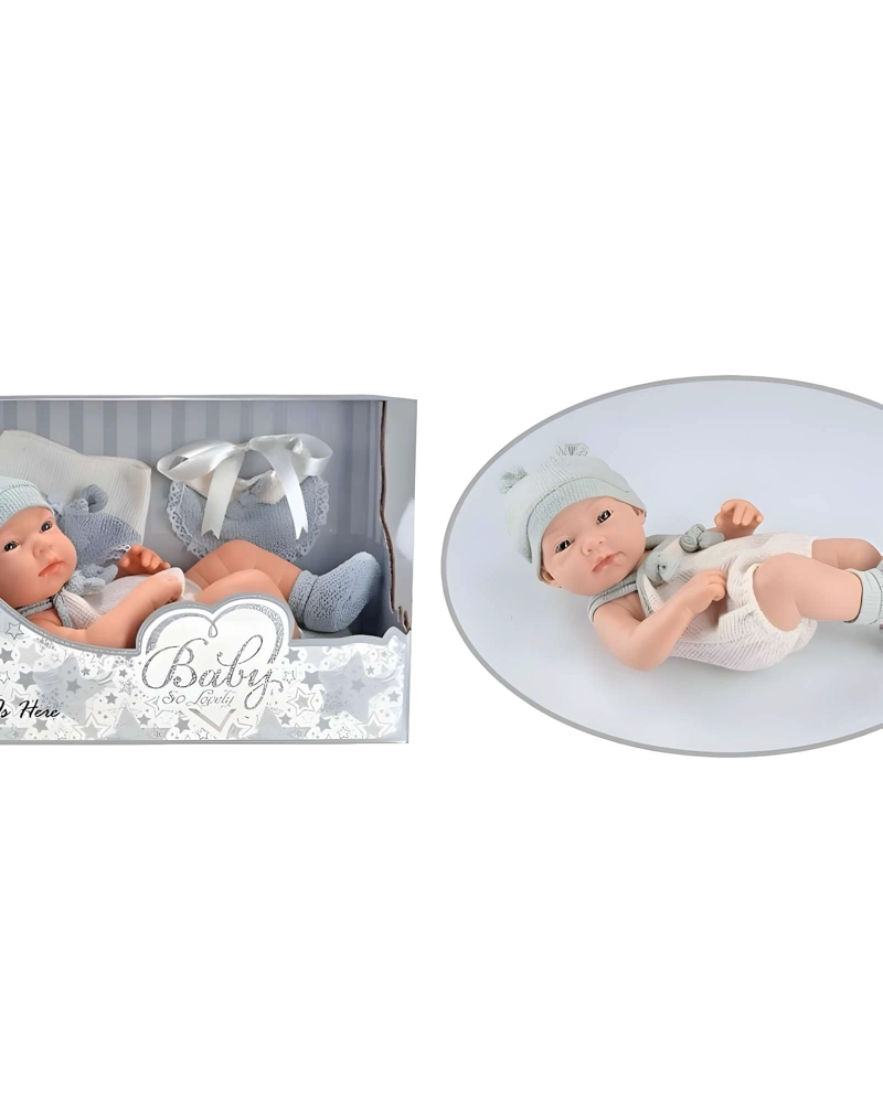 MUÑECA BEBE  REALISTA NIÑA INFANTIL BABYDOLL CELESTE - 2