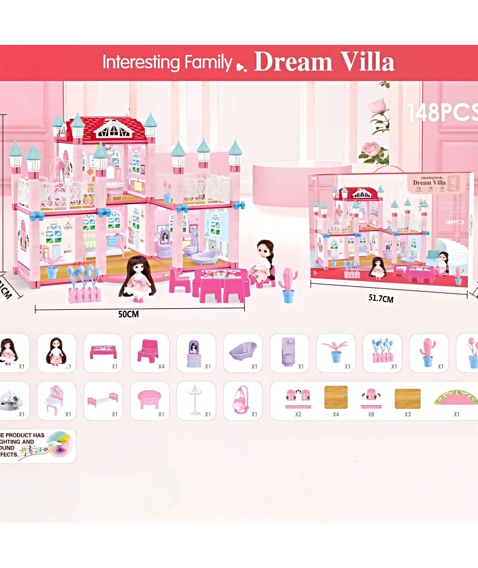 CASA DE MUÑECA CASTILLO DE PRINCESA - 3