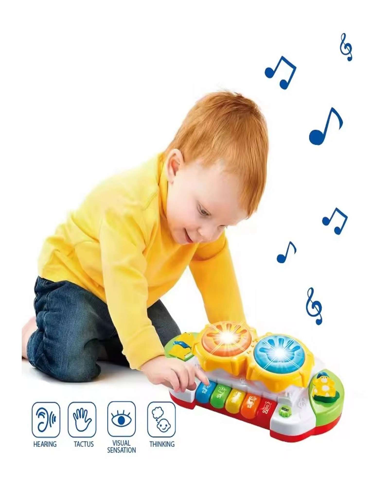 PIANO INTERACTIVO MUSICAL CON LUZ Y SONIDO - 1