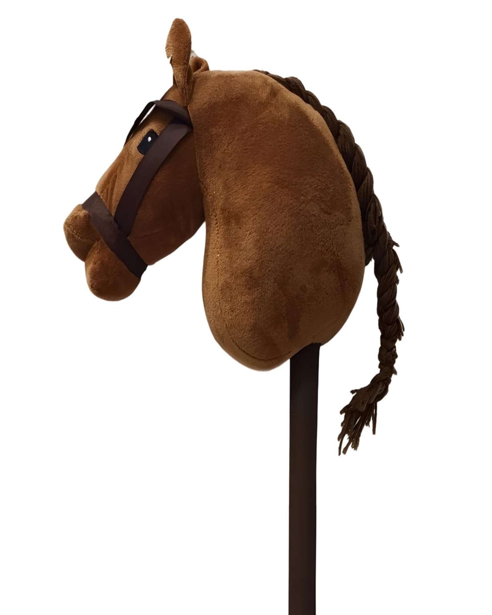 CABALLO DE MADERA CON SONIDO EN COLOR CAFE - 3