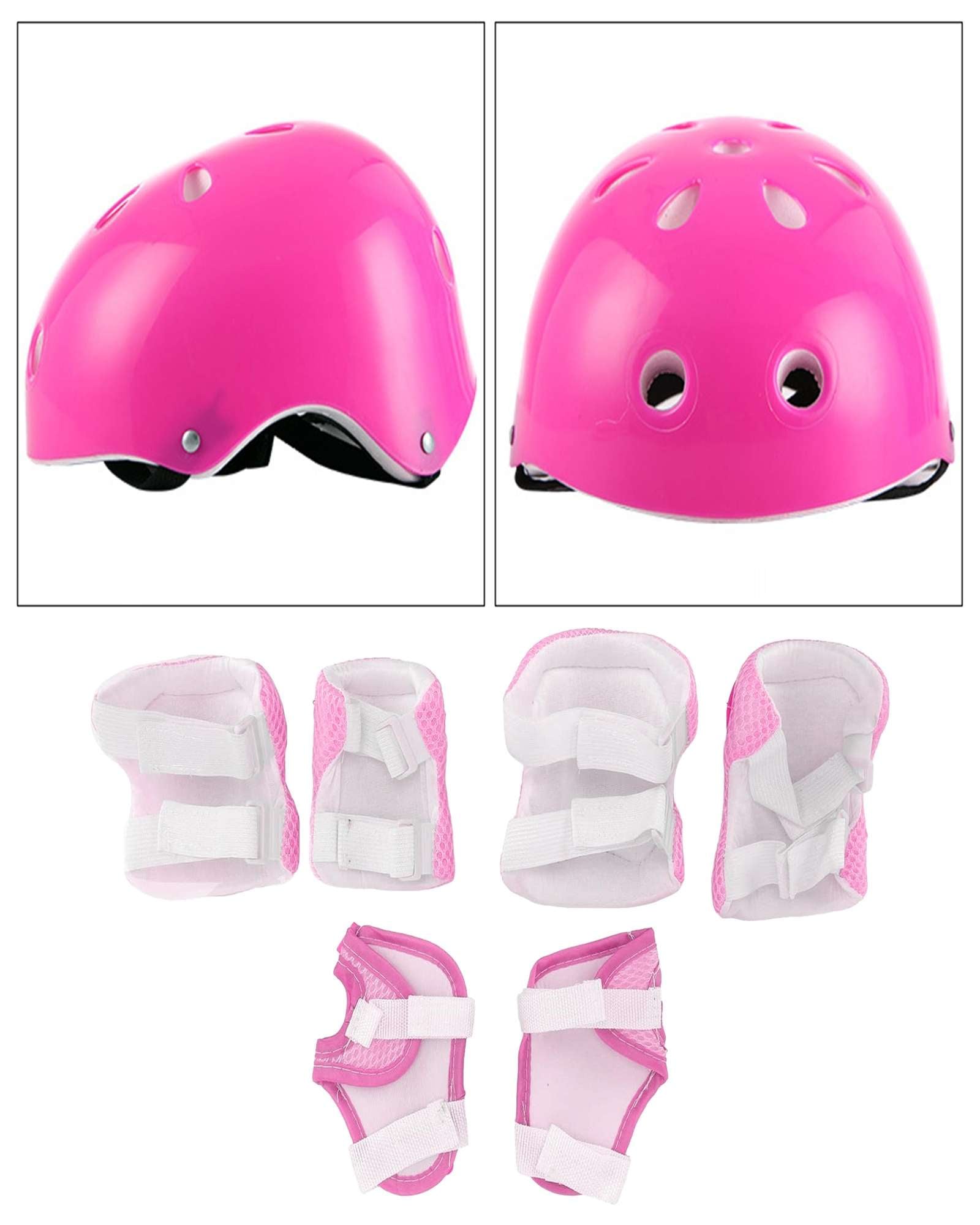 KIT PROTECCIÓN PARA PATINAR SEGURIDAD NIÑA ROSADO - 1