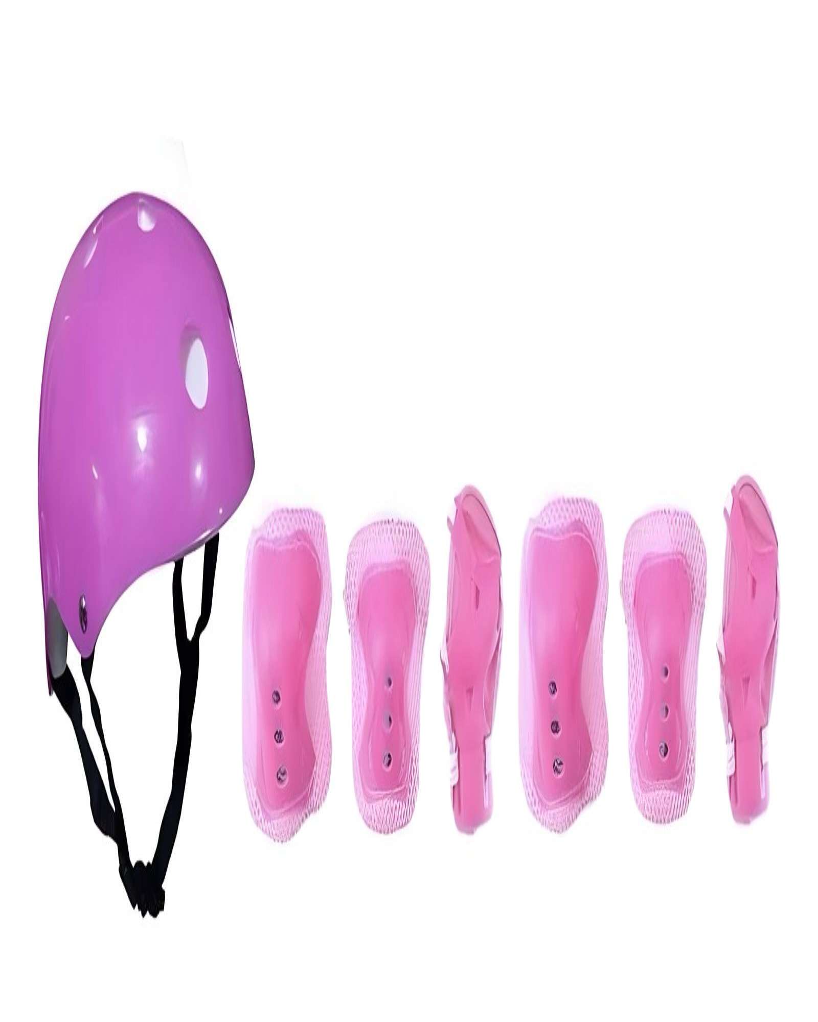 KIT PROTECCIÓN PARA PATINAR SEGURIDAD NIÑA ROSADO - 4