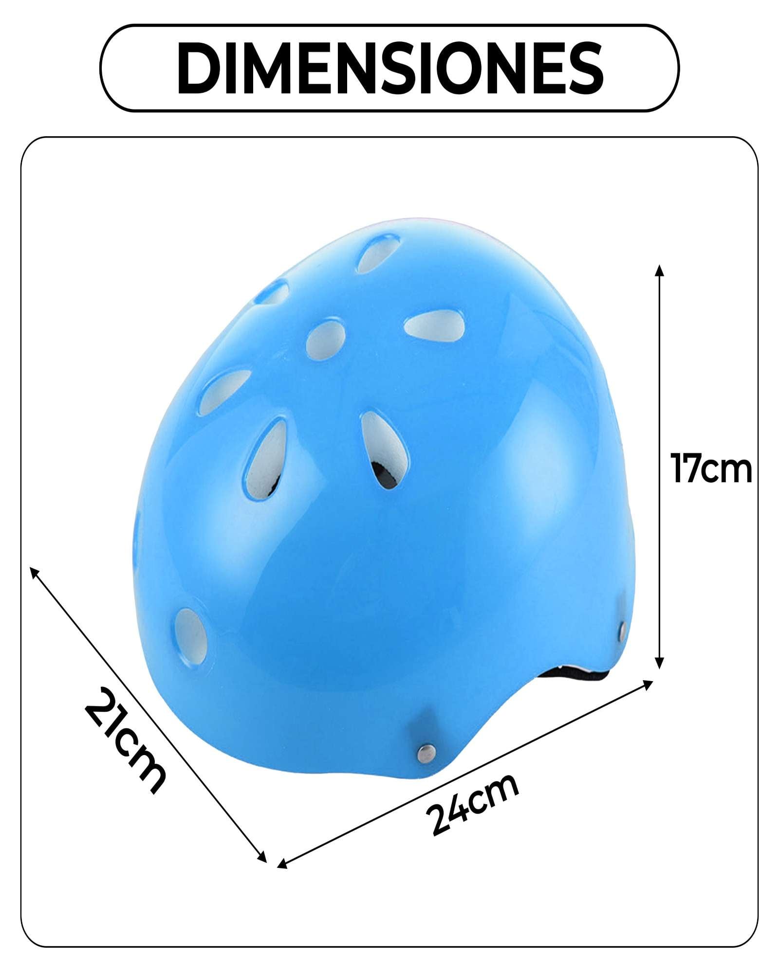 KIT PROTECCIÓN PARA PATINAR SEGURIDAD NIÑO AZUL - 3