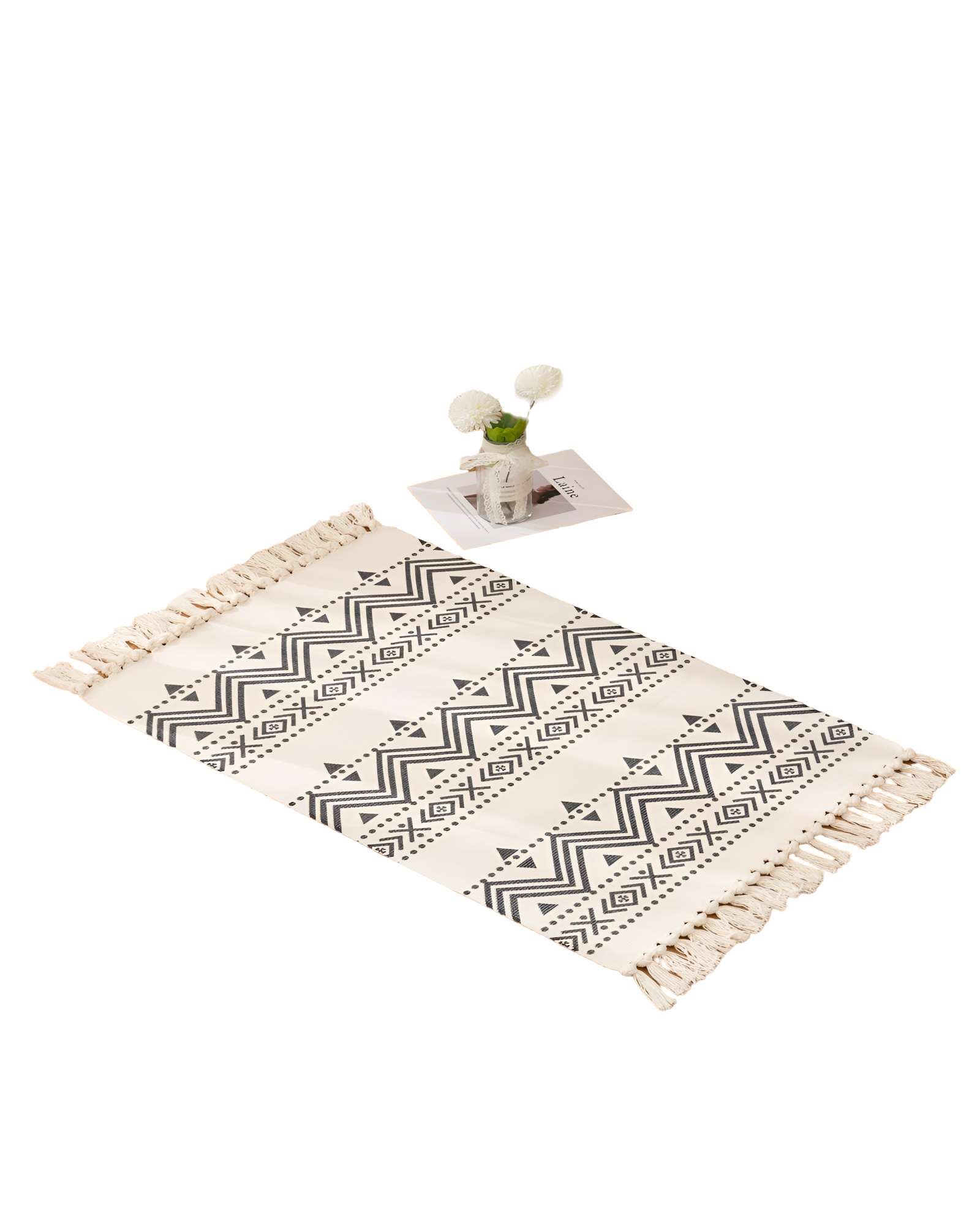 ALFOMBRA DE LINO 60X90 CM PARA BAJADA DE CAMA - 1