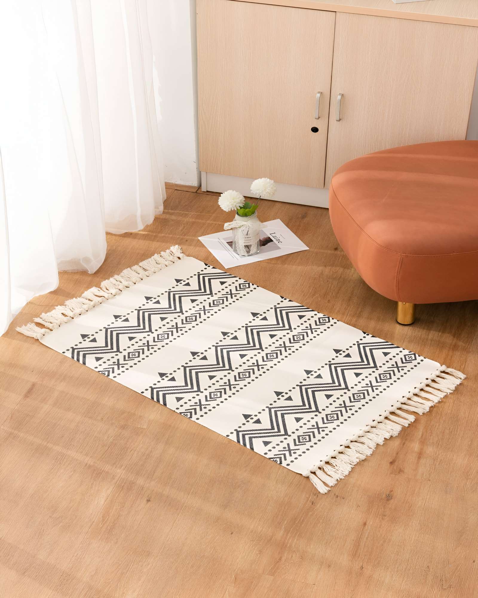 ALFOMBRA DE LINO 60X90 CM PARA BAJADA DE CAMA - 4