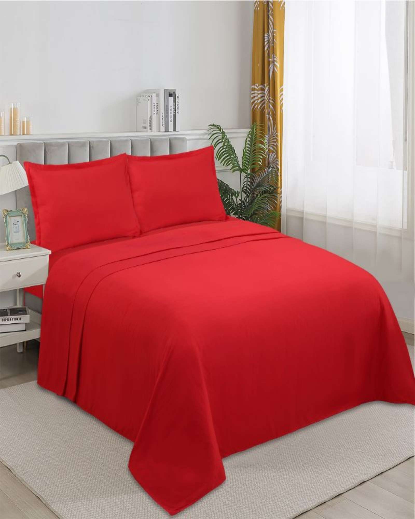 SABANA DE GENERO KING ROJO - 4