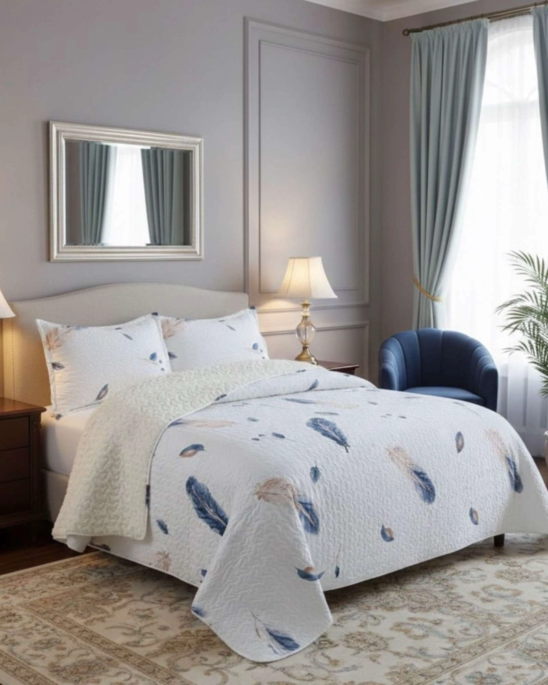 CUBRECAMA QUILT SHERPA PLAZA Y MEDIA 180 X 230 CM - 4
