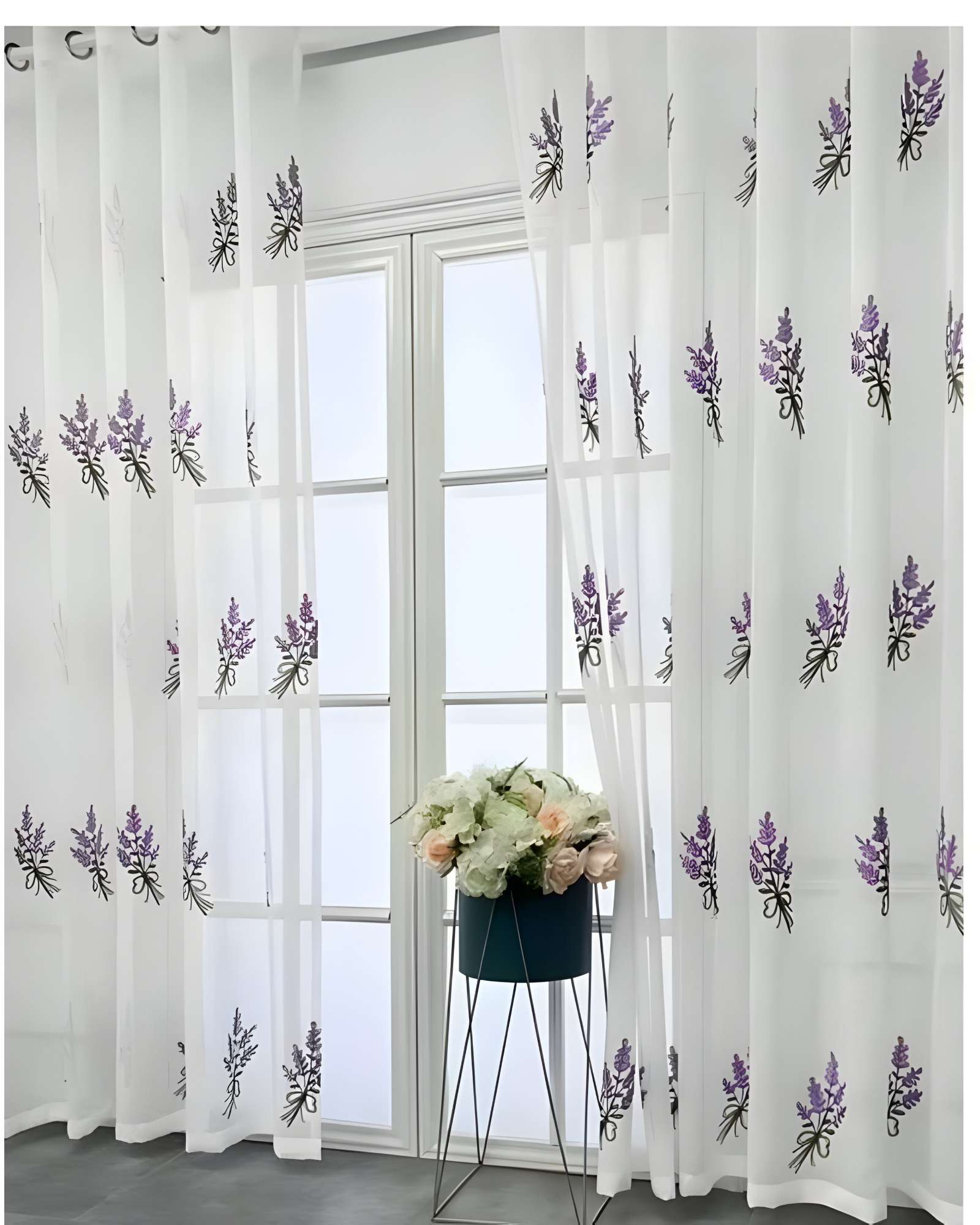 JUEGO DE VISILLOS LAVANDA 140X230 CM 2 PAÑOS - 2