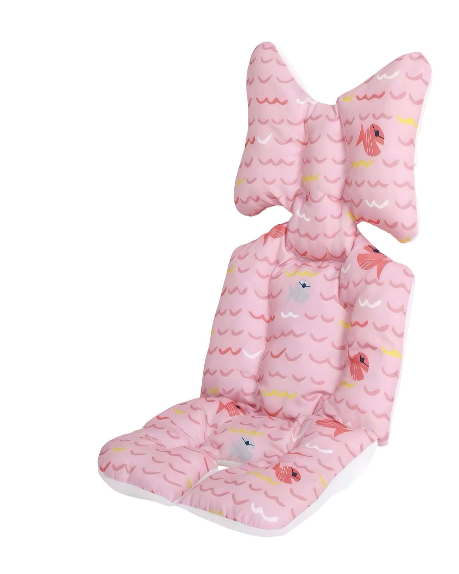 COJIN BEBE ACOLCHADO PARA COCHES O SILLA DE AUTOS ROSA - 1