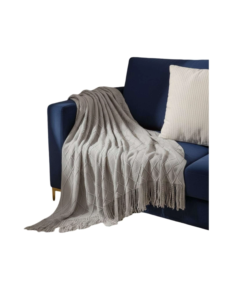 MANTAS TEJIDAS LUJOSAS PARA DECORAR TU SOFA - 3
