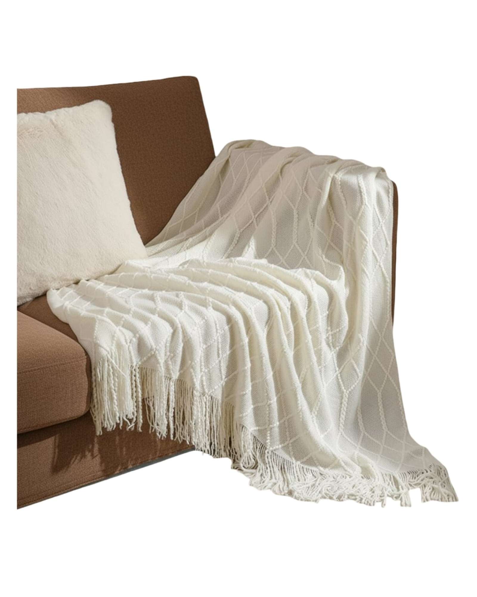 MANTAS TEJIDAS LUJOSAS PARA DECORAR TU SOFA - 6