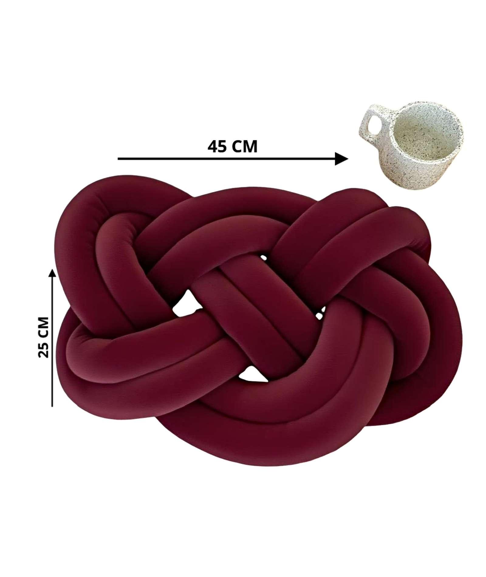 COJIN NUDO GRANDE BURDEO 45 CM - 2