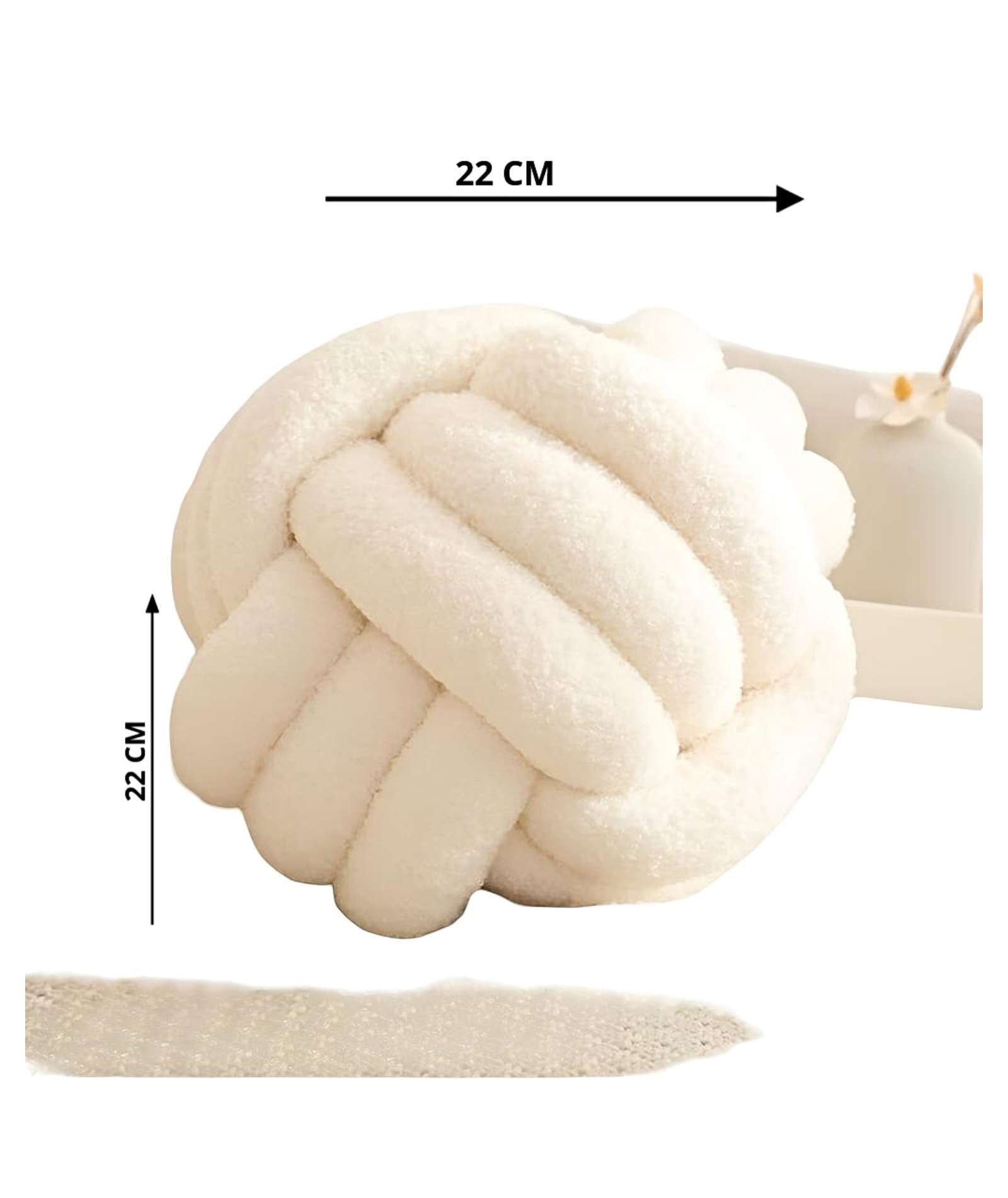 COJIN NUDO BLANCO 22 CM - 2