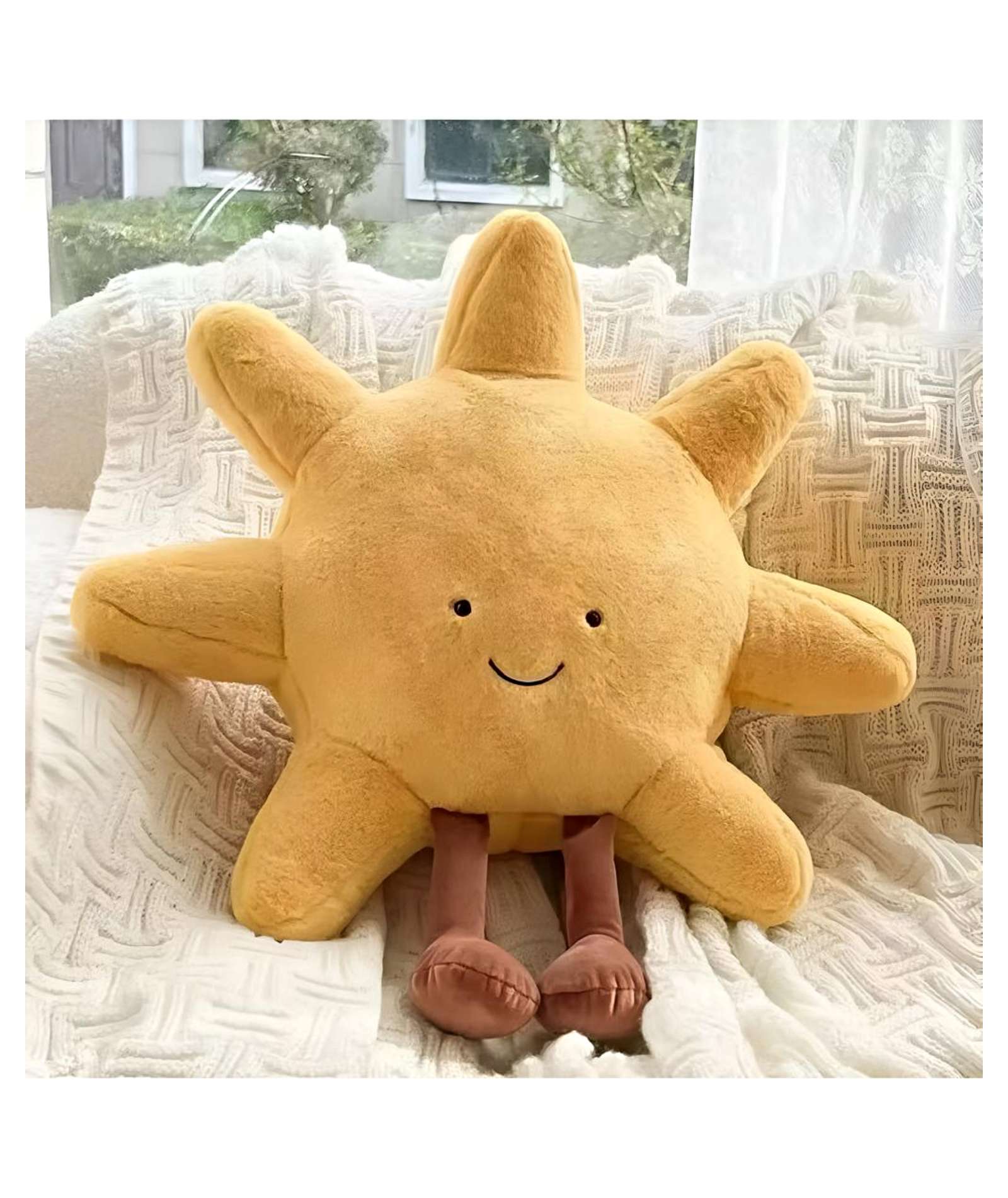 COJIN PELUCHE SOL AMARILLO - 3
