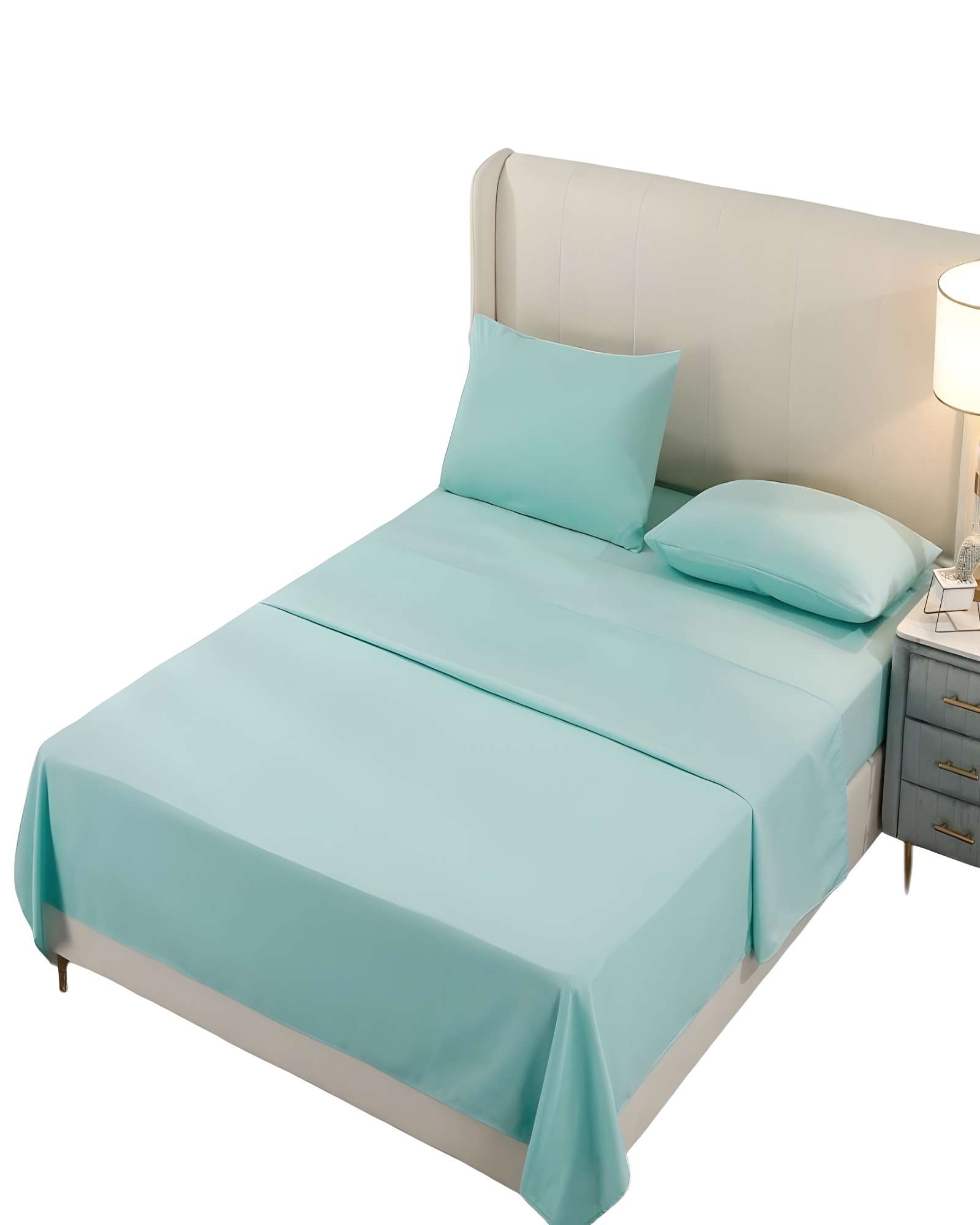 SABANA KING 200 HILOS CELESTE - 1