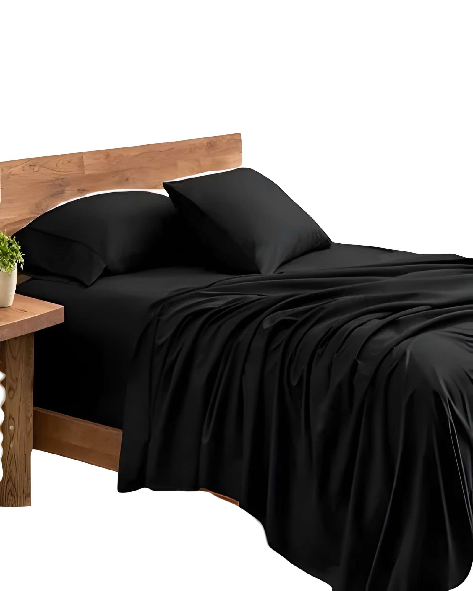SABANA KING 200 HILOS NEGRO - 1