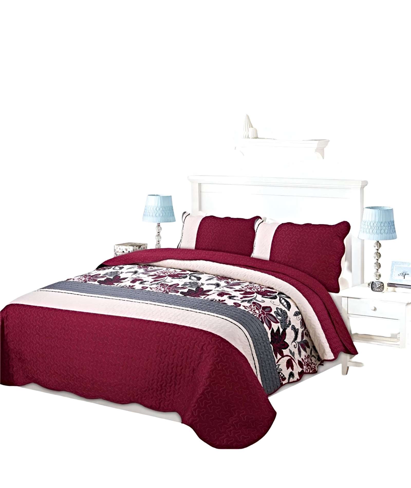 CUBRECAMA QUILT DE VERANO PLAZA Y MEDIA - 1