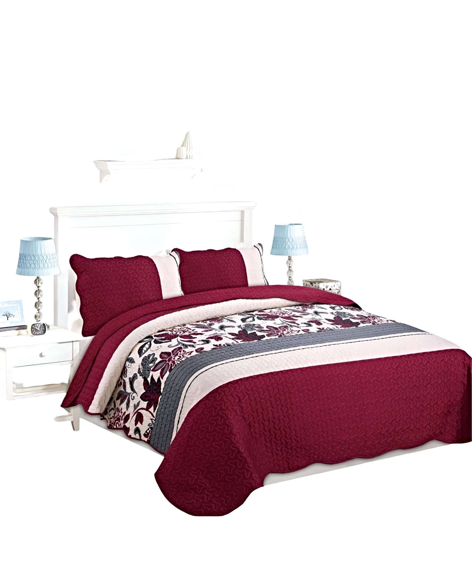 CUBRECAMA QUILT DE VERANO PLAZA Y MEDIA - 2