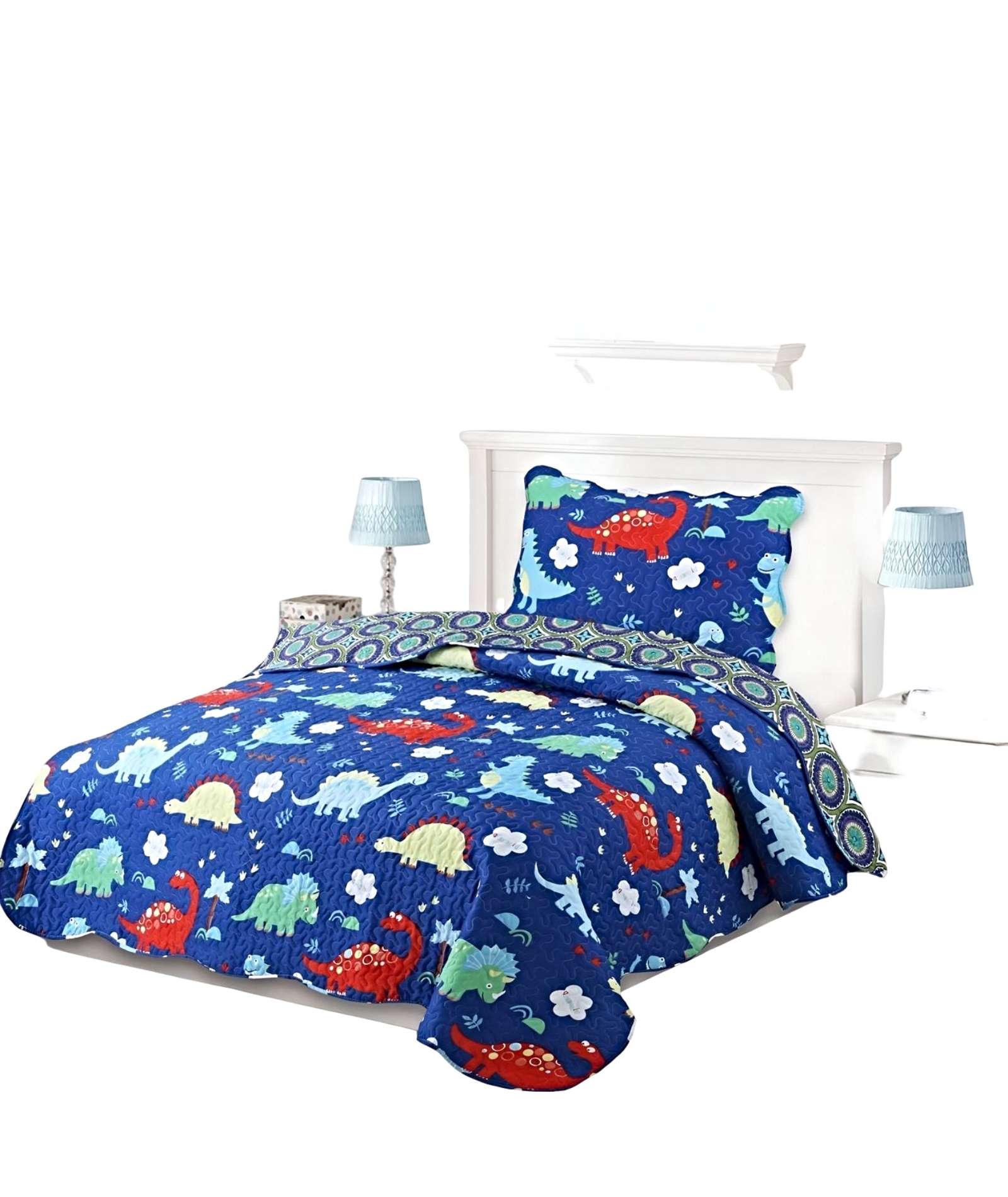 CUBRECAMA QUILT DE VERANO PLAZA Y MEDIA - 1