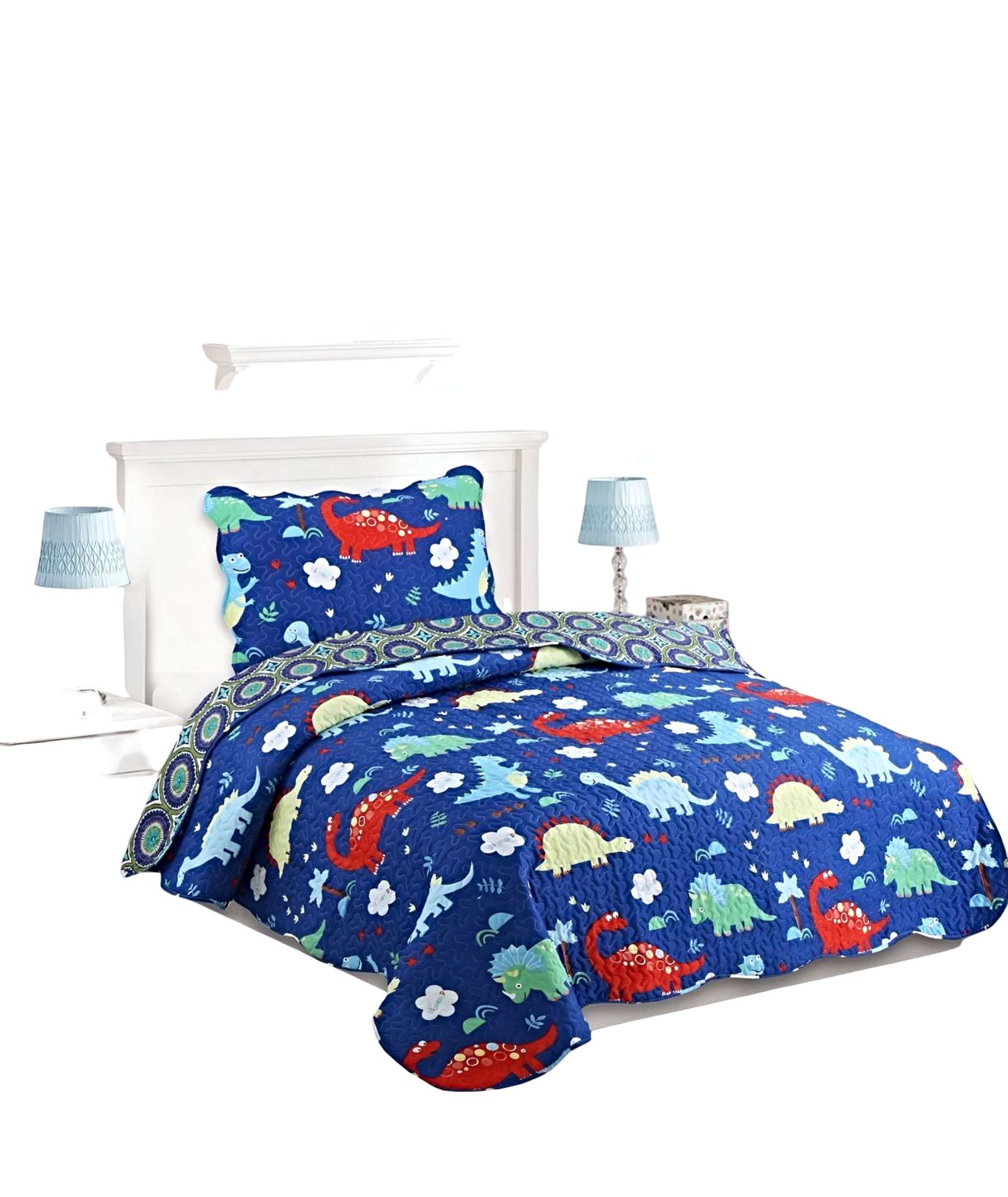 CUBRECAMA QUILT DE VERANO PLAZA Y MEDIA - 2