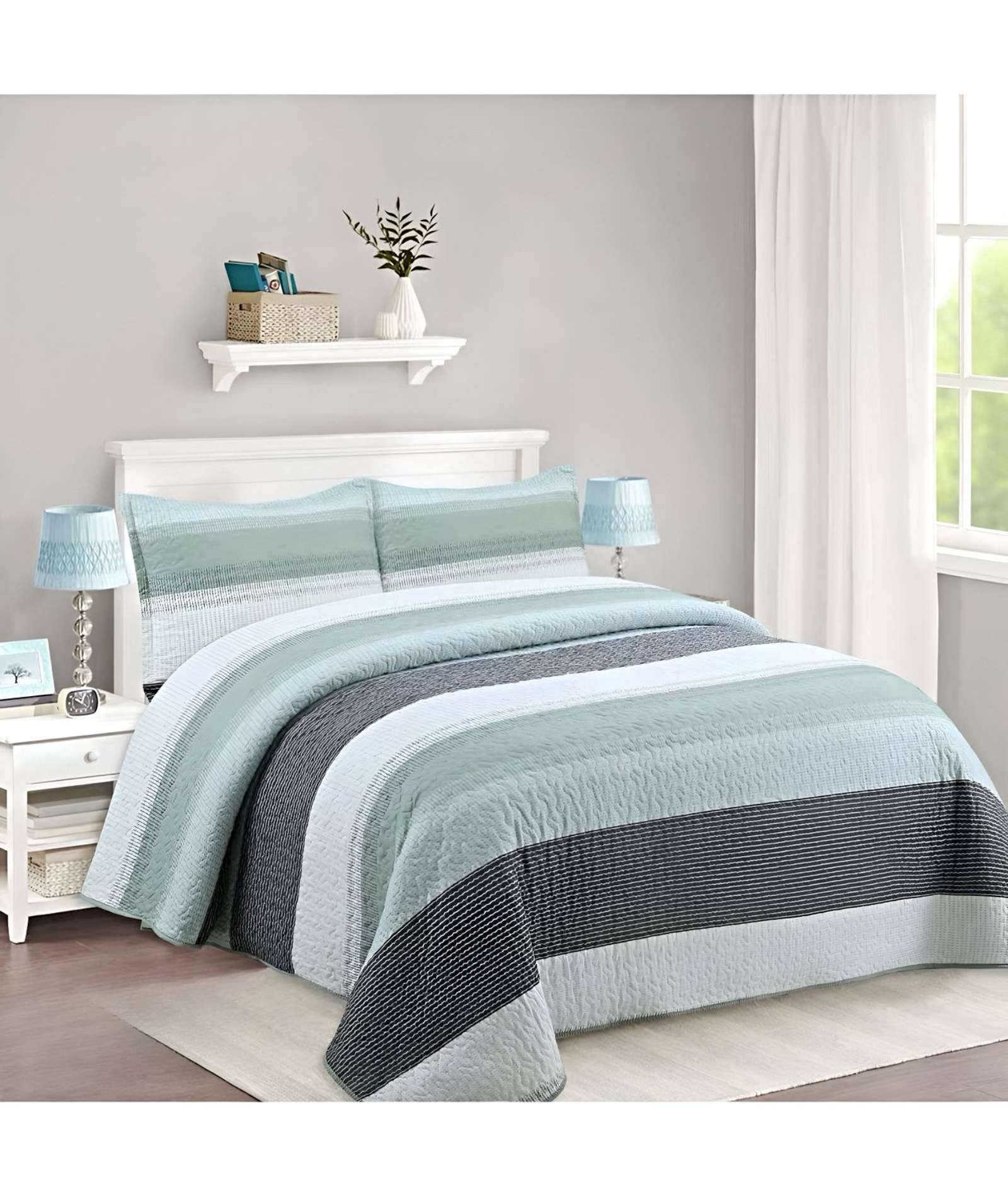 CUBRECAMA QUILT DE VERANO KING-SUPER KING - 3